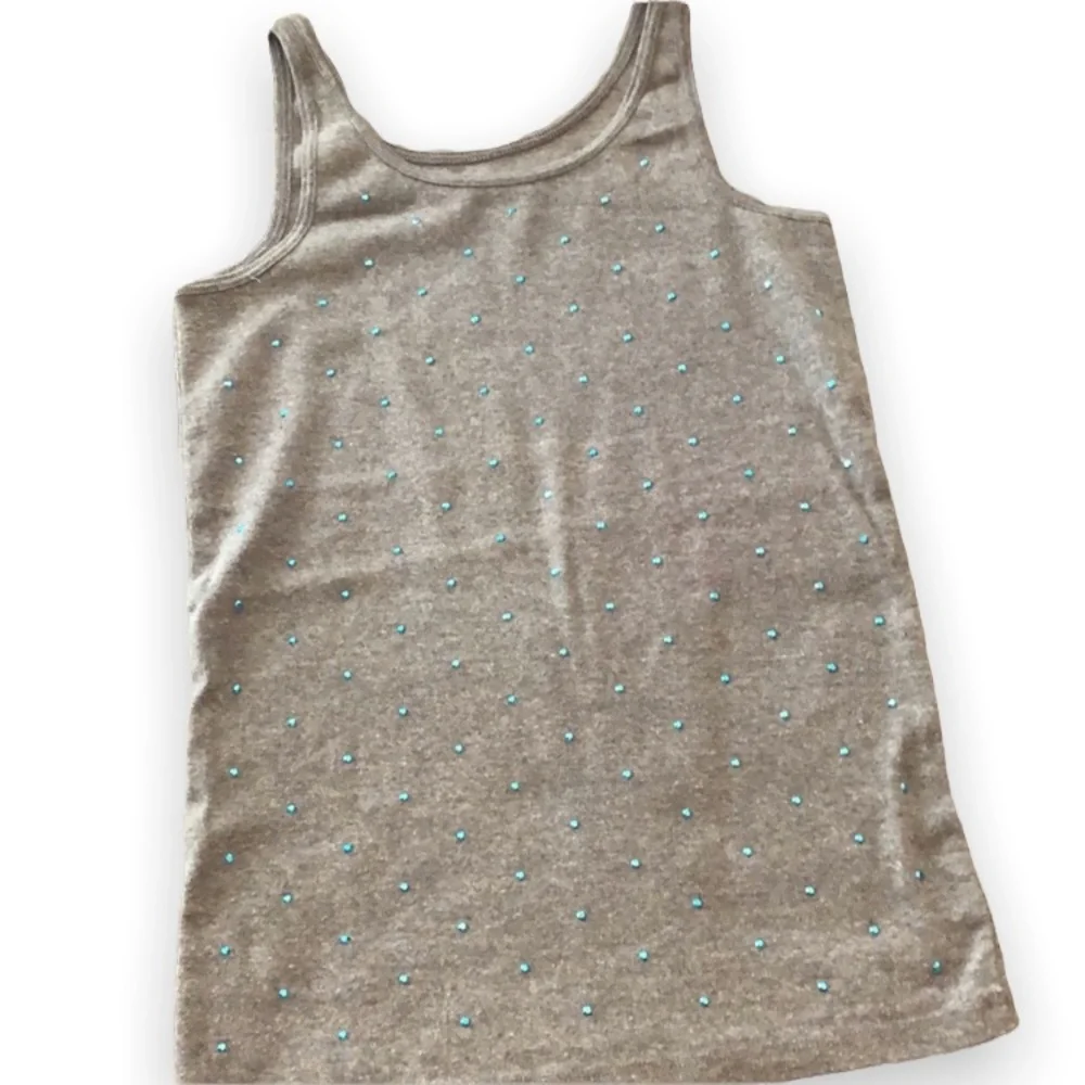Old Navy Jewel Tank Top in Heather Gray Size 8 Medium Girls